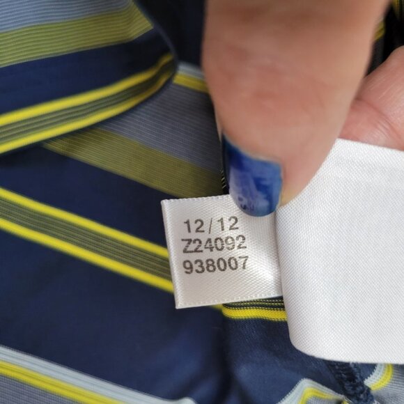 Adidas Men's Polo Shirt with Horizontal Stripes - Size Medium - Picture 7 of 11